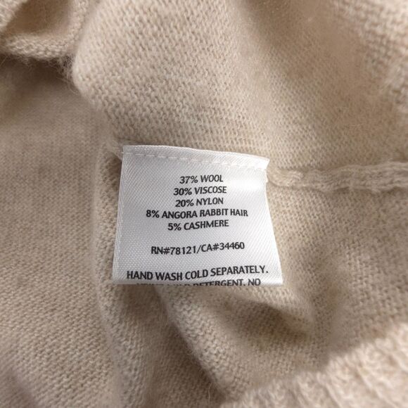 EILEEN FISHER Cashmere Wool Angora Rabbit Hair Sweater Jacket Minimal Lagenlook - Picture 6 of 7